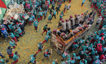 Il carnevale storico più antico d’Italia è a Ivrea