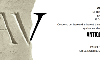 Antiquitas viva - parole antiche per le nostre speranze: via al concorso nazionale di traduzione dal latino