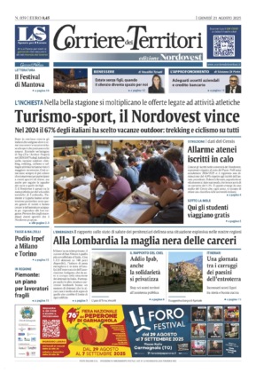 La prima pagina del nuovo Corriere dei Territori