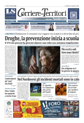 La prima pagina del nuovo Corriere dei Territori