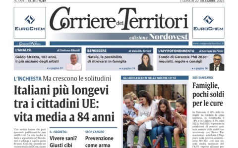 Sul Corriere dei Territori l’inchiesta è sulla longevità: la vita media si allunga a 84 anni