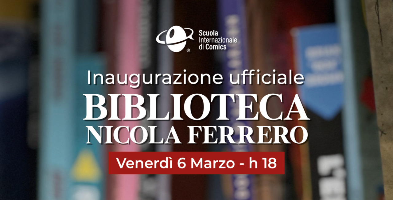 Una nuova biblioteca per la scuoal internazionale Comics di Torino
