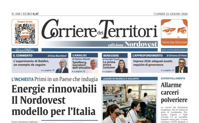 Il Corriere dei Territori questa settimana parla di energie rinnovabili nel Nordovest