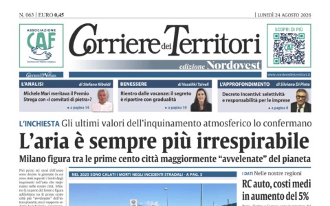 Sul nuovo Corriere dei Territori si parla di aria irrespirabile nelle città: l’inchiesta di questa settimana