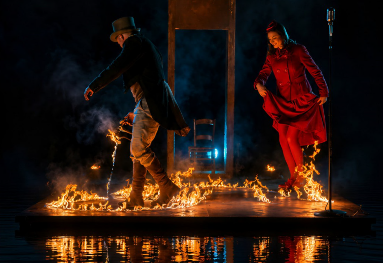 Teatro di fuoco sull’acqua con il festival di Dacia Maraini e la produzione internazionale “Scorre il tempo”
