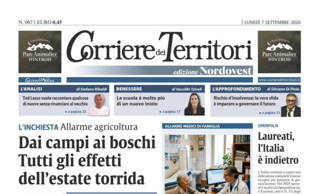 Sul nuovo Corriere dei Territori tutti gli effetti di questa estate torrida dai campi ai boschi