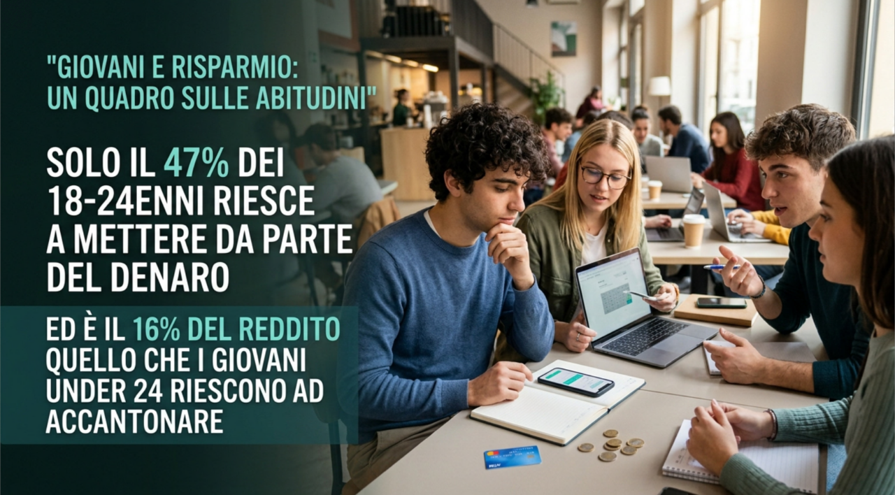 Giovani e risparmi, mettono da parte, ma non investono