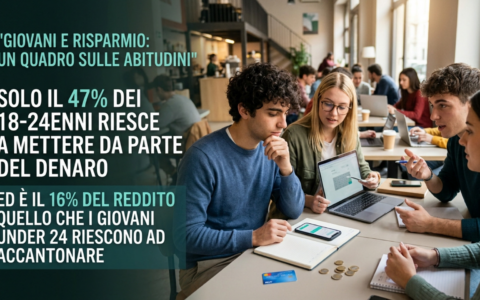 Giovani e risparmi, mettono da parte, ma non investono